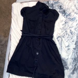 Navy blue dress button down